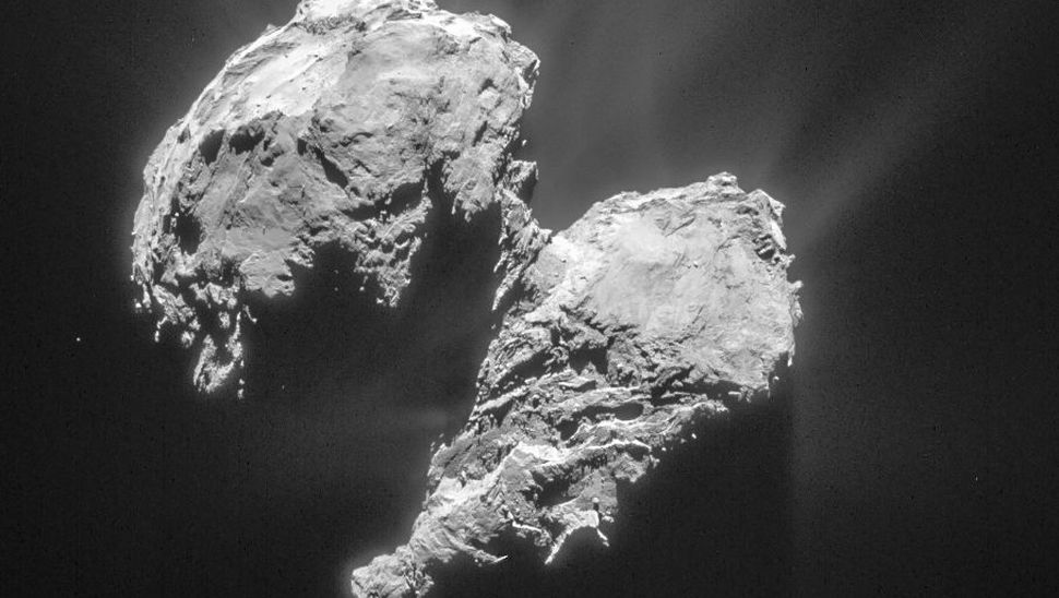 Noyau de comète vu par Rosetta